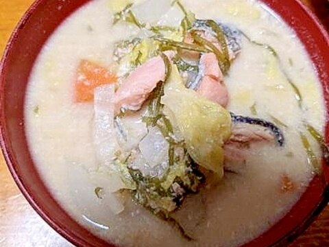 鮭を一匹丸ごと使い切る！(5)北海道産の鮭で　かす汁